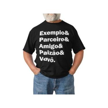 Imagem de Camiseta Frase Dia Dos Pais Avô Vovô Preta - Del France, P