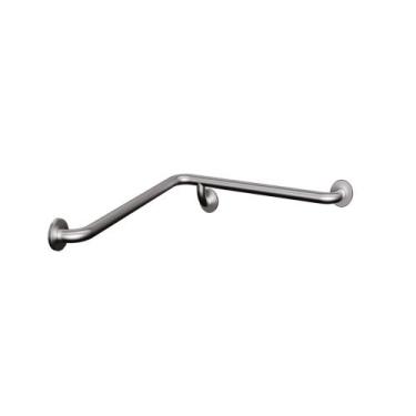 Imagem de Barra de Apoio em L Horizontal Inox Escovado  - LEVEVIDA, 70 cm