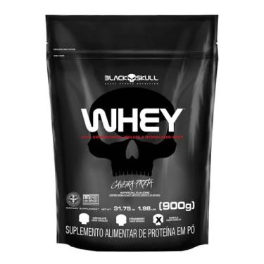 Imagem de Whey protein (sc) 900 g - black skull (morango), MORANGO, 900 G