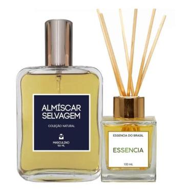 Imagem de Kit Perfume Masculino Almíscar 100Ml + Difusor 100Ml - Essência Do Bra