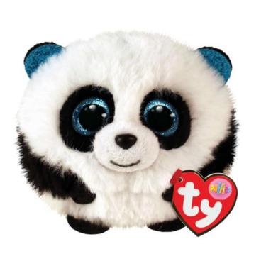 Imagem de Pelúcia Ty Beanie Balls Puff Redonda - Panda Bamboo - Toyng