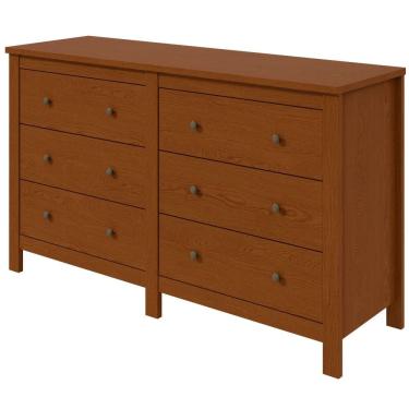Imagem de Cômoda Lopas Maggiore com 6 gavetas largura de 163 cm Frassino