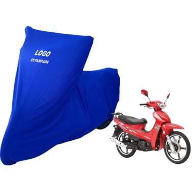 Imagem de Capa Para Cobrir Moto Kasinski Win De Tecido Lycra de Luxo - Mz, Azul