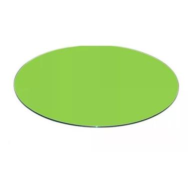 Imagem de Tampo redondo de vidro temperado verde para mesa 1m - Tempermax