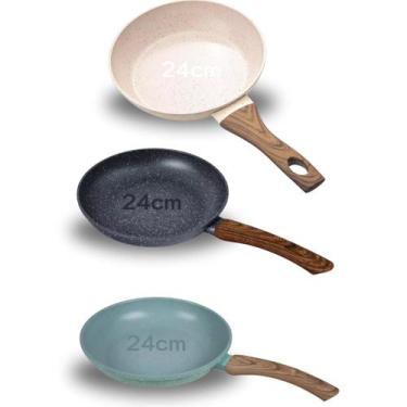 Imagem de Frigideira Antiaderente Revestimento Ceramico 24cm Grossa - Casa Magni