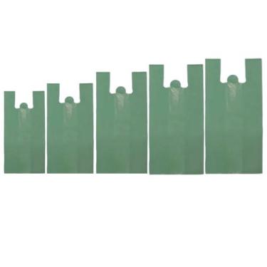 Imagem de Sacola plástica reforçada 1kg vários tamanhos na cor verde - AZ, 30x40