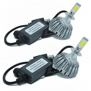 Imagem de Kit Par Lâmpada Super Led Automotiva H3 6000 Lumens 12V 24V 40W 6000K 