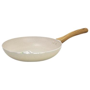 Imagem de Frigideira Revestimento Cerâmica 24cm Antiaderente Vanilla Sahara - Casambiente