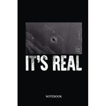 Imagem de Alien Notebook: It'S Real Ufo Alien | Alien Journal, Lined Journal Ufo, Ufo Journal, Lined Journal Alien, Size 6 X 9", 120 Pages.