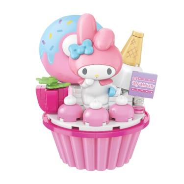 Imagem de Sanrio Character Figure Block Series Cupcake My Melody Cinnamon Roll Kuromi Pom Pom Puri Hello Kitty(My Melody Strawberry Donut)