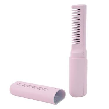 Imagem de Mini Alisador de Cabelo, Aquecimento de Temperatura Constante Tipo C de Carregamento Recarregável Mini Alisador de Cabelo 3 Temperatura Ajustável para Casa (Roxo)
