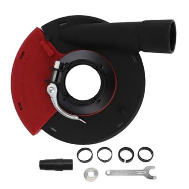 Imagem de Cobertura de poeira de 9 polegadas para rebarbadoras Acessório de ferramenta de moagem universal reduz a poeira durante o polimento de piso de pedra Extração eficiente de concreto