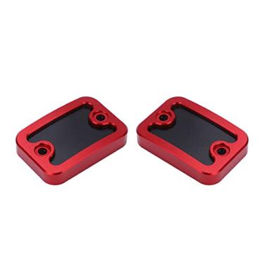 Imagem de Tampa do Reservatório de Fluido do Cilindro de Freio, Substituição Tampa do Reservatório de Fluido de Freio Dianteiro NMAX155 NMAX125 2015-2020 (Vermelho)