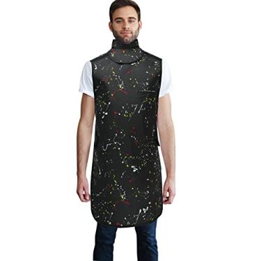 Imagem de ANNWAH Avental De Raio-X De 0,5 Mmpb Com Colar De Proteção Da Tireoide Avental De Chumbo Odontológico Leve Avental De Proteção De Raio-X Aldult (Preto)