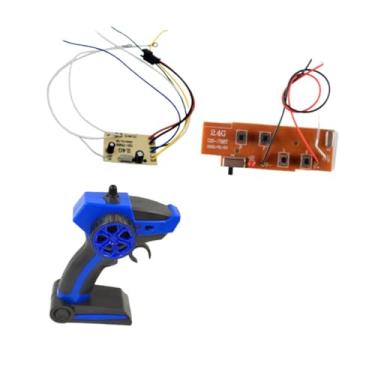 Imagem de MERIGLARE 4CH RC Remote Controller 4 Channel com placa receptor Baixo alarme de energia RC Peças de brinquedo para controle remoto barcos de peças acessórios, Azul