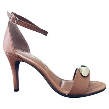 Imagem de Sandalia Feminina Via Uno Salto Alto Social Original Macia, 38