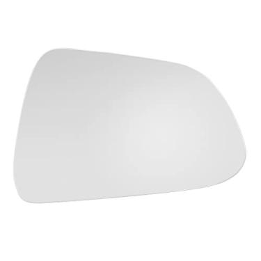 Imagem de X AUTOHAUX Substituição de vidro do espelho aquecido do lado do passageiro direito do retrovisor do carro com placa de suporte para Tesla Model 3 2017 2018 2019 2020 2021