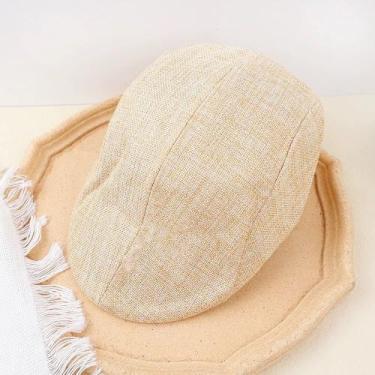 Imagem de Unisex Solid Color Forward Hat Lazer Clássicos Cor Sólida Boina Primav