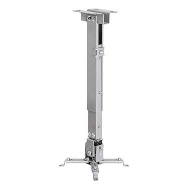 Imagem de Cmple - Suporte de teto universal ajustável para projetores, suporte para projetor com comprimento extensível para projetores LCD/DLP - máximo 20 kg (prata)