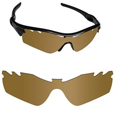 Imagem de Fiskr Lentes polarizadas de substituição para óculos de sol Oakley Radar Path ventilados com resistência a impactos, proteção contra raios UV e proteção multifuncional (Bronze)