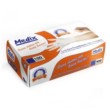 Imagem de Luva Latex Medix Com Pó Tamanho PP Com 100 unidades Medix