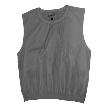 Imagem de BLUSA MUSCLE TEEN, BASIC+, EM MALHA ALGODÃO, REFERENCIA R020 NA COR CHUMBO GG