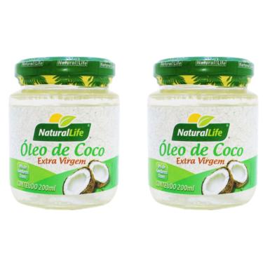 Imagem de Kit Com 2 Un. Óleo De Côco Natural Life 200Ml