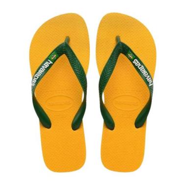 Imagem de Chinelo Havaianas Brasil Logo, Amarelo pop, 37/38