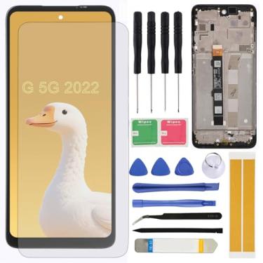 Imagem de Substituição de tela para Motorola G 5G 2022 XT2213-3 XT2213-2 XT2213 6,5'' Montagem LCD Touch Screen Digitalizador com moldura, ferramentas de reparo