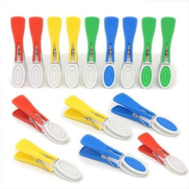 Imagem de Kit 36 Prendedor De Roupa Emborrachado Reforçado Pregador Varal Grampo
