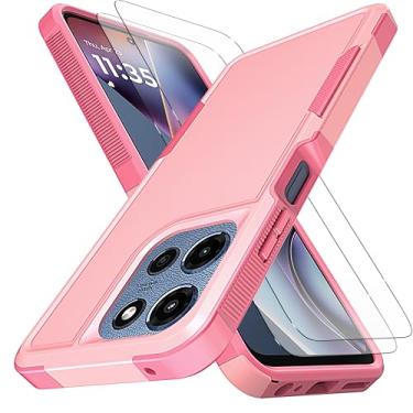 Imagem de Para Moto G 5G 2025 [proteção contra quedas de grau militar de 3,5 metros] [antiderrapante] [2 peças de protetor de tela TPE HD] Capa resistente à prova de choque para Motorola Moto G 5G 2025 6,7