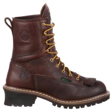 Imagem de Georgia Boot Sapato masculino Loggers G7313 de 20 cm industrial e de construção, Marrom, 10 Wide