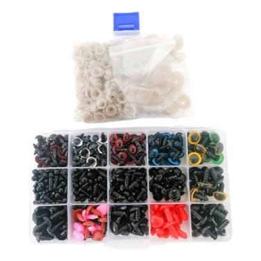 Imagem de shamjina 792pcs Olhos de brinquedo e narizes artesanato DIY Fazendo suprimentos de costura de decoração de ursinho de boneca artesanato para animais de pelúcia