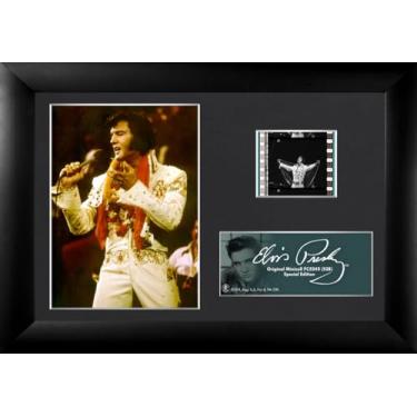 Imagem de FILMCELLS Elvis Presley – (S28) Apresentação MiniCell Desktop 17.8 cm x 12.7 cm – Apresentando clipe de filme de 35 mm com suporte de cavalete – Filme colecionável oficialmente licenciado
