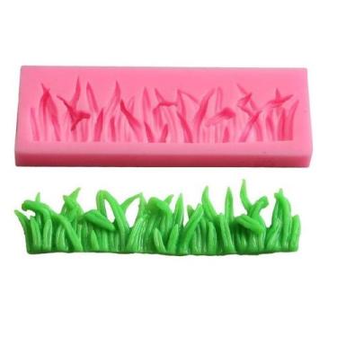 Imagem de Molde Silicone Grama Folhas Mato Arbusto Floresta Gramado - LUYKE