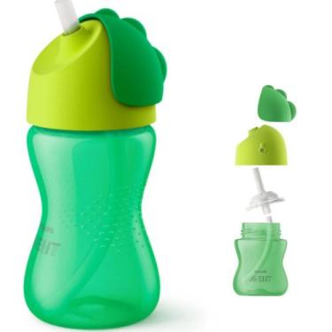 Imagem de Garrafinha Copo Infantil 300ml Com Canudo Philips Avent 12m