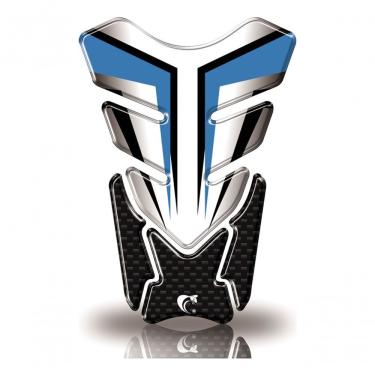 Imagem de Protetor De Tanque Adesivo Moto Cg Twister Cb Factor Fazer Gsx-s Vermelho Color Azul