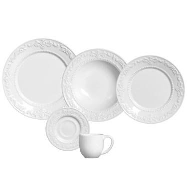 Imagem de Aparelho De Jantar 20 Peças Acanthus Branco Porto Brasil
