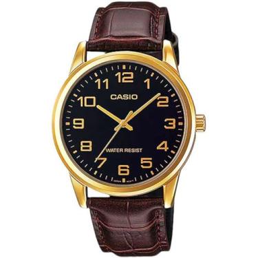 Imagem de Relógio Masculino Casio MTP-V001GL-1BUDF - Dourado/Marrom