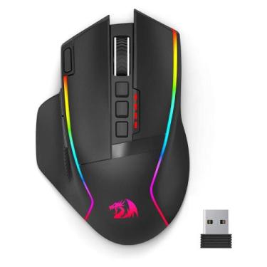 Imagem de Mouse Gamer Sem Fio Redragon Wireless Swain Preto M915RGB-WL