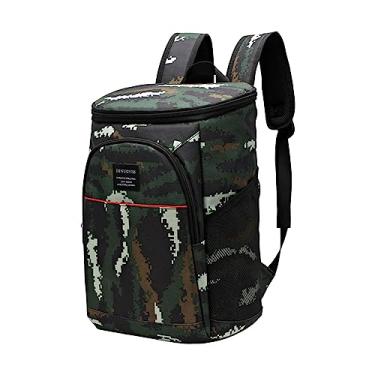 Imagem de Deevoka Mochila Cooler Isolado Cooler Bag Leve Grande Capacidade Portátil Saco de Cooler Saco Térmico para Alimentos Frios E Quentes para Festa Na, Verde, Tamanho real