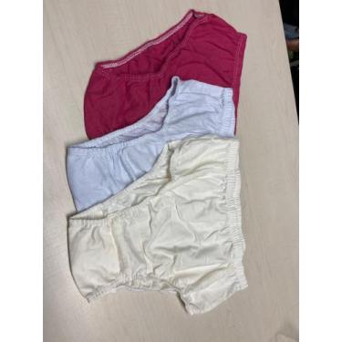 Imagem de Kit Calcinhas de algodão com 10 - BM Malhas , Branco, P ao GG