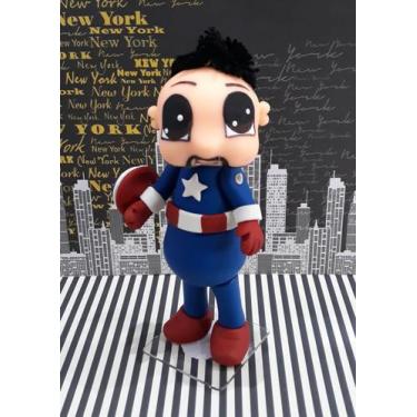 Imagem de Capitão América em Porcelana Fria - Os Grashis