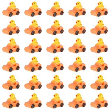 Imagem de Tinoaly 30 Peças De Bonecos Pato Em Miniatura, Mini Patos Fofos Resina Um Carro, Decoração Jardim Para Casa, Escritório, Presente Festivo (Laranja)