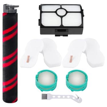 Imagem de Attemart Peças De Reposição Para Filtro Escova Rotativa Hz3000 Aspirador Pó Shark Stratos Ultralight Com Fio Hz3002 Hz3002C, 1 Rolo E Hepa, 2 Filtros Espuma Feltro Cartucho Neutralizador Odores, Pac