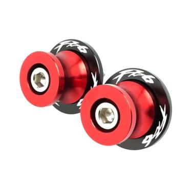 Imagem de jininshengxindianzi Compatible With FZ1 FZ-1 2006-2015 FZ6 N S 2004-2016 FZ8 FZ-8 2010-2018 Swingarm Spools Sliders Stand Screws CNC Motorcycle M6 Bolts(Red FZ6)