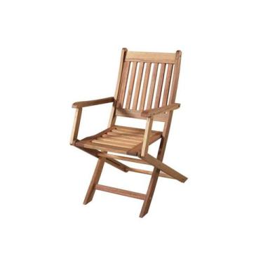 Imagem de Cadeira Dobravel Com Braco Cor Stain Jatoba - 15555 - Sun House