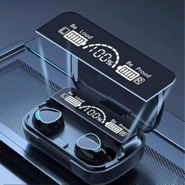 Imagem de Fone de Ouvido Sem fio Bluetooth 5.1 M10-TWS Graves Potentes Visor LED Microfone Estéreo com Redução de Ruído Intra-Auricular Compatível com iPhone e Android Premium