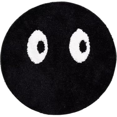 Imagem de Tapete De Bilhar De Simulação 8 Bolas Criatividade Tufting Redondo Almofada Macia Antiderrapante Tapete De Banho Tapete De Decoração De Carpete De Quarto Infantil Tapetes C, 006, 80 * 80cm