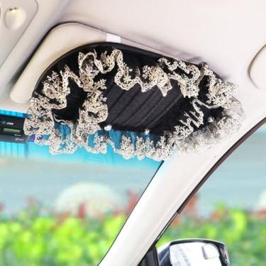 Imagem de Bonito estilo bonito carro multifuncional viseira solar saco de lenços CD viseira organizador durável acessórios automotivos para mulheres (6)